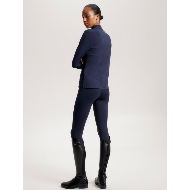 Tommy Hilfiger Women's Thermo 1/4 Zip Base Layer - Desert Sky-6